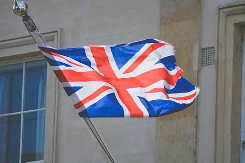 united kingdom flag raised United Kingdom flag star symbol